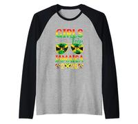 Girls Trip Jamaica 2026 Summer Vintage Beach Sisters Trip Raglan Baseball Tee