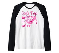Girls Trip Las Vegas Weekend Bachelorette Party Raglan Baseball Tee