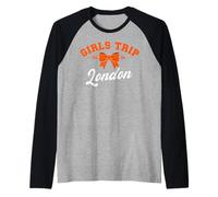 Girls Trip London 2026 Vacation Weekend Birthday Squad Raglan Baseball Tee