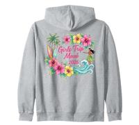 Girls Trip Maui 2026 Hawaii Beach Vacation Memories Zip Hoodie