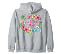 Girls Trip Maui Hawaii Beach Vacation Memories Zip Hoodie