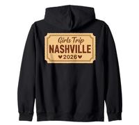 Girls Trip Nashville 2026 Country Adventure Zip Hoodie