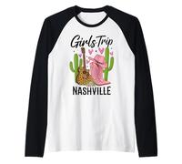 Girls Trip Nashville Bachelorette Travel Raglan Baseball Tee