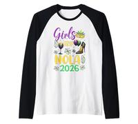 Girls Trip NOLA 2026 Mardi Gras New Orleans Raglan Baseball Tee