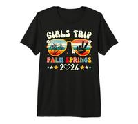 Girls Trip Palm Springs 2026 Summer Vacation Matching Retro Premium T-Shirt
