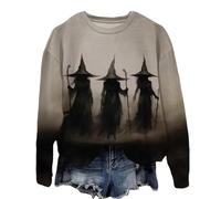 Girls Trip Salem Sweatshirt for Women Witches Vintage Salem Witch Shirts Time To Get Wicked Pullover, Black1, Large