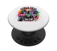Girls Trip Salem Three Witches Cat Skeleton PopSockets Adhesive PopGrip