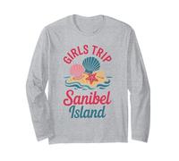 Girl's Trip Sanibel Island Girls Travel Crew Florida Besties Long Sleeve T-Shirt