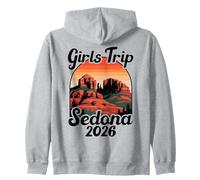 Girls Trip Sedona 2026 Arizona Red Rock Vacation Zip Hoodie