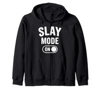 Girls Trip Slay Mode On Funny Baddie Zip Hoodie