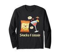 Girls Trip Snacks & Gossip Funny Airport Swap Long Sleeve T-Shirt