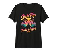 Girls Trip Turks & Caicos 2026 Sunglasses Sunset Premium T-Shirt