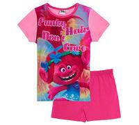 Girls Trolls Short Pyjamas Funky Hair 7-8 Years