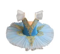 Girls Tutu Ballet Sequins Dress Ballerina Costume Dance Clothing Girl Ballet Leotard Short Sleeve Gymnastics Dance Leotard Performance Floral Embroidery Skirt Dancewear