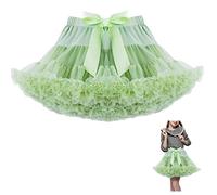 Girls Tutu Skirt Layered Pleated Tulle Ruffle Ballet Skirt Princess Pettiskirt Ballet Dress Daily Wear Performance Christmas Thanksgiving Halloween Birthday Party Costumes Girls 1-8 Years