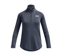 Girl's Under Armour Juniors Tech Graphic 1/2 Zip Top in Grey