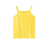 Girls Undershirts Sleeveless Tops with Bow Spaghetti Straps Camisole Solid Cute Tees Cotton Comfy Top Summer Casual Tee Trendy Tank Tops for Girls (Yellow, 8-10 Years)