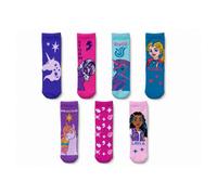 Girls Unicorn Academy 7 Pack Multicolour Socks Eu 31-34 Uk 12.5-2