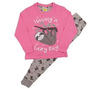 Girls Unicorn Short & Long Pyjamas Younger to Teens (7-78 Years, Sleepy Sloth Long Legs Long Sleeves)