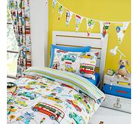 Girls Unisex Zoo Escape Animals White 3.1 Metre Double Sided Bedroom Bunting Banner Triangle Flags