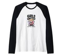 Girls United Make Today Amazing Cute Bear Raglan Baseball Tee