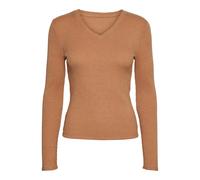 Girls' v-neck sweater Vero Moda Henna Orange S