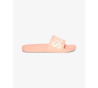 Girls' vegan pool slides Superdry Core Rose 3/4 ans