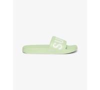 Girls' vegan pool slides Superdry Core Vert 3/4 ans