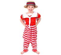 GIRLS VICTORIAN COSTUME BATHER SWIMSUIT FANCY DRESS. VICTORIAN GIRLS FANCY DRESS COSTUME. WORLD BOOK DAY NAUTICAL GIRL OUTFIT. HISTORICAL FANCY DRESS. SIZE: X-LARGE - 13/15 YEARS