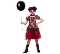 Girls Vintage Circus Clown Fancy Dress Costume