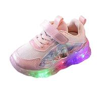 Girls Walking Shoes Size 3 Mesh Breathable Sneakers Cartoon Pattern Walking Shoes Lightweight Slip On Trainers Big Kids Running Sneakers Comfortable Orthopedic Sneaker Non Slip Casual Trainer Pink
