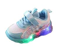 Girls Walking Shoes Size 3 Mesh Breathable Sneakers Cartoon Pattern Walking Shoes Lightweight Slip On Trainers Big Kids Running Sneakers Comfortable Orthopedic Sneaker Non Slip Casual Trainer Blue