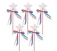 Girls Wand, Glitter Angel Star Wand Stick, Fantasy Glitter Toy Stick for Girl Christmas Theater Party Birthday Halloween Holiday Shows Cosplay