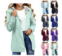 Girls Waterproof Jacket Kids Rain Jacket Lightweight Longline Kids Raincoat | Windproof Kids Waterproof Jacket, Girls Raincoat with Elastic Cuffs and Pockets, Casual Rain Coat for School Travel Walking