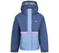 Trespass Girls Rain Jacket Allora - Waterproof: 3000mm, Windproof, Unpadded, 2 Zip Pockets, Adjustable Cuffs, Detachable Hood, Printed Lining, 100% Polyamide PU Coating Shell, 100% Polyester Lining
