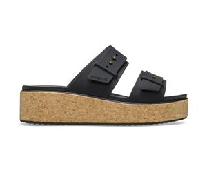 Girls' wedge mules Crocs Brooklyn Cork Noir 34/35