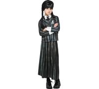 Girls Wednesday Addams School Uniform Addams Family Kids Fancy Dress Costume