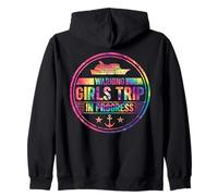 Girls Weekend Women Warning Girls Trip In Progress Zip Hoodie
