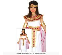 Girls White Cleopatra Fancy Dress Costume Ancient Egypt Book Day Egyptian Outfit