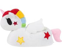 Girls White Unicorn 3D Slippers - 3-4 UK Child