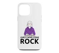 Girls Who Code Rock Programmer Computer Coding Life Case for iPhone 13 Pro Max