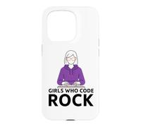 Girls Who Code Rock Programmer Computer Coding Life Case for iPhone 15 Pro