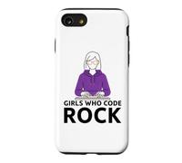 Girls Who Code Rock Programmer Computer Coding Life Case for iPhone SE (2020) / 7/8