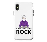 Girls Who Code Rock Programmer Computer Coding Life Case for iPhone X/XS