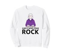 Girls Who Code Rock Programmer Computer Coding Life Sweatshirt