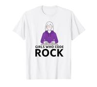Girls Who Code Rock Programmer Computer Coding Life T-Shirt