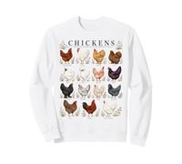 Girls who love chickens will love this chicken breed design Sweatshirt