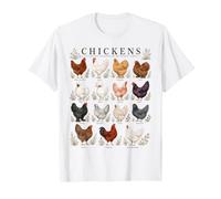 Girls who Love Chickens Will Love This Chicken Breed Design T-Shirt