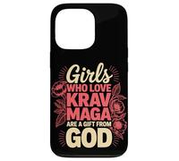 Girls Who Love Krav Maga Are From God Quote Case for iPhone 13 Pro