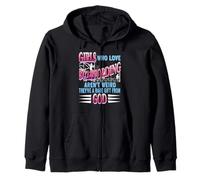 Girls Who Love Scaffolding Rare and Proud Line Zip Hoodie